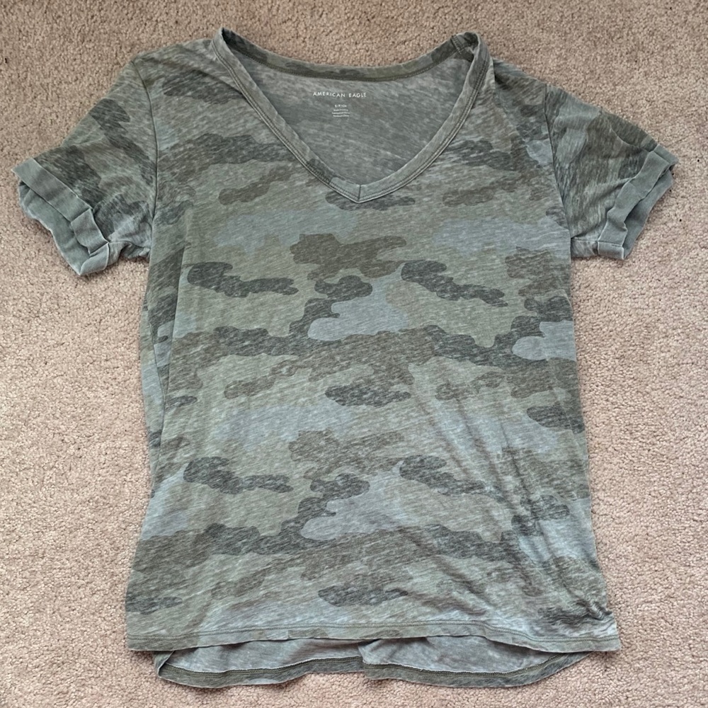 American Eagle Camo Top